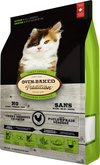 Сухой корм для котят Bio Biscuit Oven-Baked Tradition полностью сбалансированный со свежим мясом курицы 0.35 кг