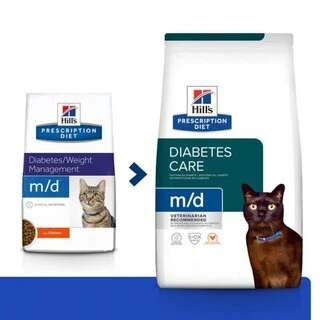 Сухой корм для кошек лечения сахарного диабета и ожирения Hill's Prescription Diet m/d Diabetes Management с курицей 1.5 кг