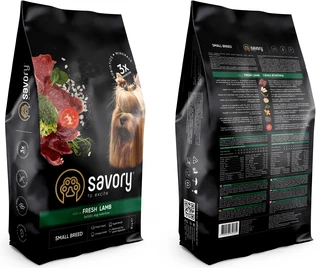 Сухий корм для собак малих порід Savory зі свіжим м'ясом ягняти 8 кг