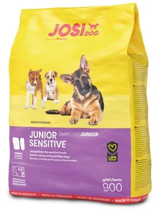Сухий корм для щенят JosiDog Junior Sensitive з м'ясом домашньої птиці 0.9 кг