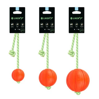 Мячик ЛАЙКЕР9 Люми на шнуре, диаметр 9 см