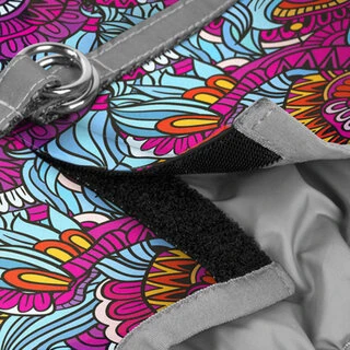 М'яка шлея для собак WAUDOG Clothes з QR паспортом, малюнок "Літо", XS1, В 24-27 см, С 18-20 см