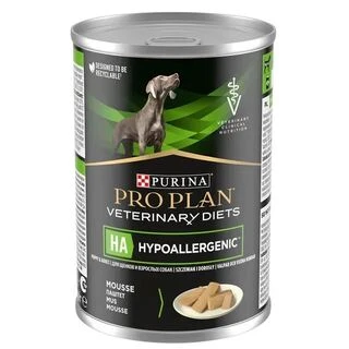ПАК. Влажный корм для собак Purina Pro Plan Veterinary Diets HA Hypoallergenic при пищевой аллергии (12x400г )