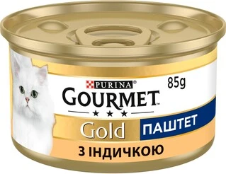Упаковка влажного корма для кошек Purina Gourmet Gold Паштет с индейкой 24 шт по 85 г