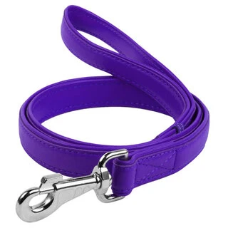 Повідок для собак шкіряний WAUDOG Glamour, Ш 18 мм, Дл 122 см, фіолетовий