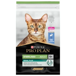 Сухий корм Purina Pro Plan Sterilised Adult 1+ Renal Plus з кроликом для стерилізованих кішок та кастрованих котів 10 кг