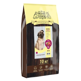 Повнораціонний гіпоалергенний сухий корм для дорослих собак Home Food телятина з овочами 10 кг