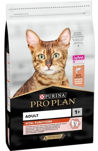 Сухий корм для котів Purina Pro Plan Adult 1+ Vital Functions з лососем 10 кг