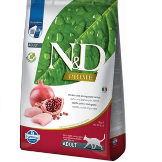 Фармина сухой корм для кошек N&amp;amp;D GRAIN FREE PRIME CHICKEN &amp;amp; POMEGRANATE ADULT с курицей и гранатом 5 кг