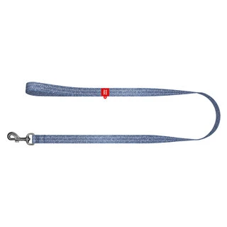 Поводок для собак из восстановленного хлопка WAUDOG Re-cotton  светоотражающий, M, Ш 20 мм, Дл 500 см, синий