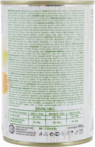 Вологий корм Brit Fresh для собак з качкою та пшоном 400 г