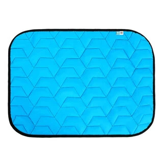 Коврик для собак AiryVest, розмір S, 55*40 см, блакитно-чорний