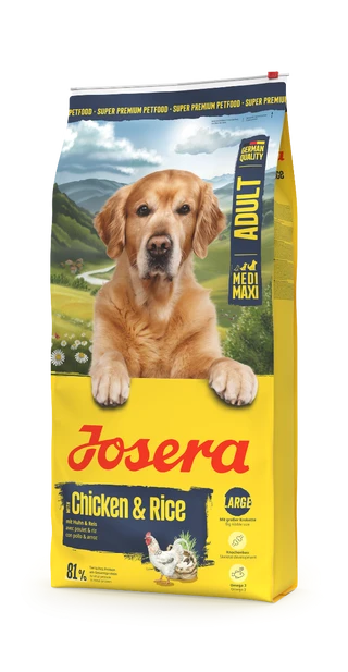 Сухой корм для крупных пород собак Josera  Adult Chicken &amp;amp; Rice с лососем 12.5 кг