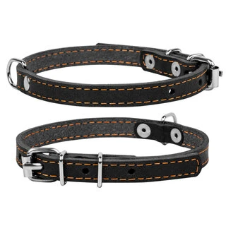 Ошейник &quot;CoLLaR&quot; одинарный (ширина 10мм, длина 22-30см), черный