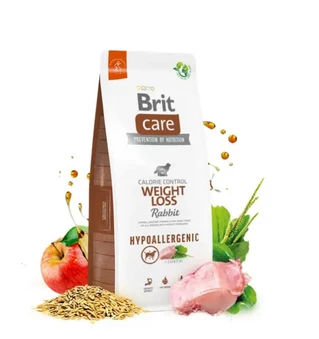 Сухий гіпоалергенний корм для дорослих собак усіх порід із зайвою вагою Brit Care Dog Hypoallergenic Weight Loss з кроликом 12 кг