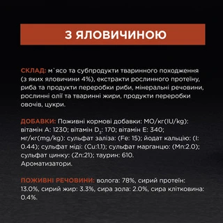 Упаковка влажного корма для кошек Purina Pro Plan Sterilised Nutrisavour с говядиной 26 шт. по 85 г