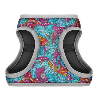 М'яка шлея для собак WAUDOG Clothes з QR паспортом, малюнок "Літо", S1, Обхват 40-45 см, С 29-31 см