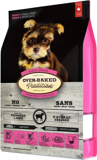 Сухой корм для щенков малых пород Oven-Baked Tradition из свежего мяса ягненка 1 кг
