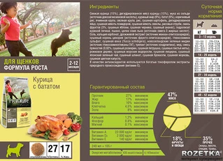 Сухой корм для щенков Pronature Holistic Puppy со вкусом курицы и батата 2.72 кг