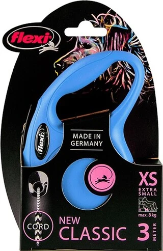 Поводок-рулетка Flexi Classic XS 3 м Синій
