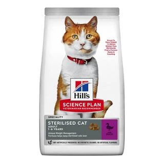 Hill’s SCIENCE PLAN Adult Sterilised Cat Duck Сухой корм для взрослых стерилизованных кошек с уткой 0,3 кг