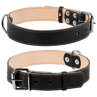 Ошейник &quot;CoLLaR&quot; двойной (ширина 35мм, длина 48-63см), черный