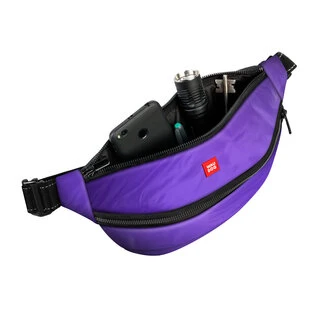 Поясна сумка - бананка WAUDOG Family зі знімним ременем, розмір 33*17*10 см, фіолетова