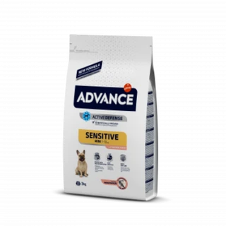 Сухой корм Advance Mini Sensitive для взрослых собак маленьких пород с чувствительным пищеварением 3 кг