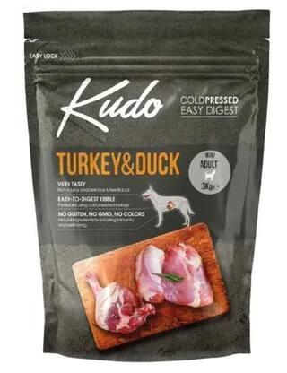 Сухой корм Kudo TURKEY &amp;amp; DUCK Сухой корм для взрослых собак мелких пород 3 кг (8606109019664)
