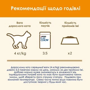 Упаковка влажного корма для взрослых кошек Purina Cat Chow Adult с ягненком и зеленой фасолью 85 г x 26 шт
