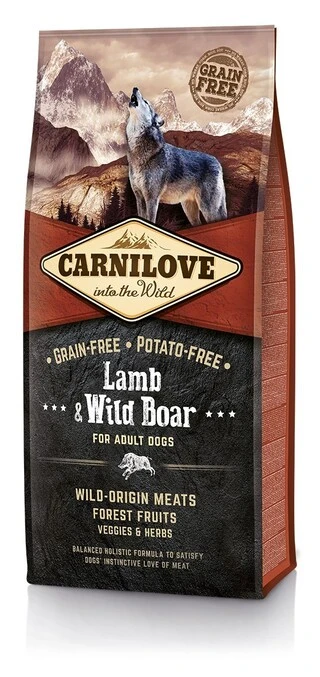 Сухой корм для взрослых собак Carnilove Lamb &amp;amp; Wild Boar 12 кг (8595602508921)