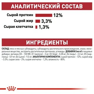 ПАК.Влажный корм Royal Canin INSTINCTIVE LOAF (Паштет) для взрослых кошек 12шт по 85 г