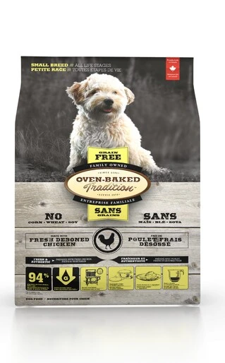 Cухой беззерновой корм для собак малых пород Oven-Baked Tradition со свежего мяса курицы 2.27 кг