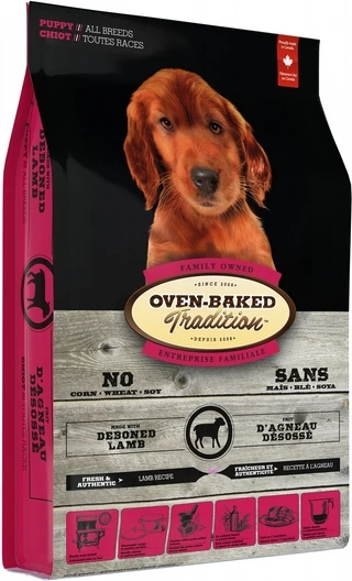 Сухой корм для щенков Oven-Baked Tradition из свежего мяса ягненка 2.27 кг