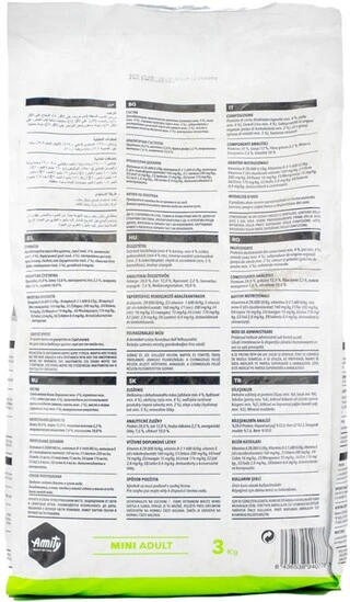 Корм для собак Amity Mini Adult для дрібних порід з куркою та ягням 10 кг (8436538948323)