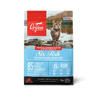 Сухий корм для котів усіх порід Orijen 6 Fish Cat &amp;amp; Kitten з рибою 1.8 кг (o28118)