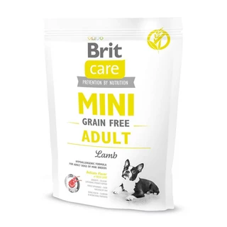 Сухий корм для дорослих собак мініатюрних порід Brit Care GF Mini Adult Lamb 400 г