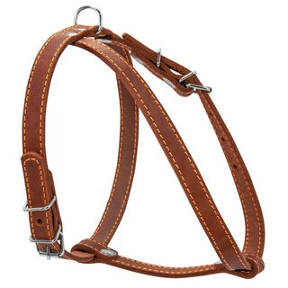 Шлея &quot;CoLLaR&quot; одинарна для дрібних собак (ширина 14мм, А:40-48см, В:43-51см), коричнева