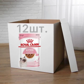 ПАК. Влажный корм Royal Canin KITTEN INSTINCTIVE IN GRAVY (Соус) для котят 12шт по 85 г