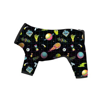 Дождевик для собак WAUDOG Clothes рисунок "Рик и Морти 2", S30, В 57-59 см, С 44-46 см