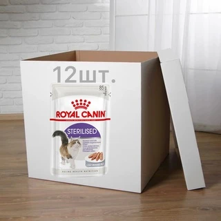 ПАК.Влажный корм Royal Canin STERILIZED LOAF (Паштет) для взрослых стерилизованных кошек 12шт по 85 г