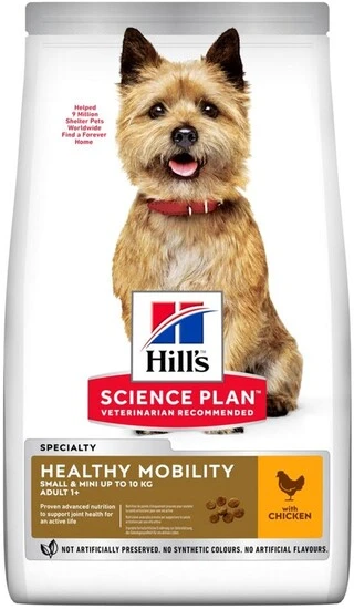 Сухий корм для дорослих собак малих і мініатюрних порід Hill’s Science Plan Adult Healthy Mobility Small&amp;amp;Mini з куркою 1.5 кг