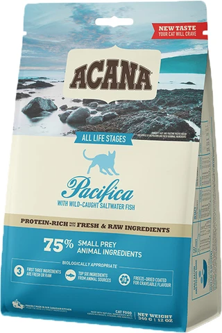 Сухий беззерновий корм Acana Pacifica Cat для кошенят і котів оселедець/макрель/хек 0.34 кг (арт a64134)