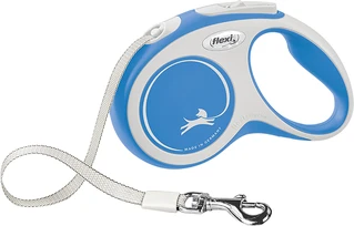 Поводок-рулетка Flexi New Comfort S лента 5 м Синий