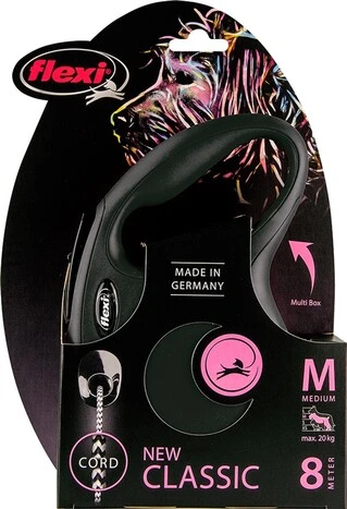 Поводок-рулетка Flexi New Classic M 8 м Чорний