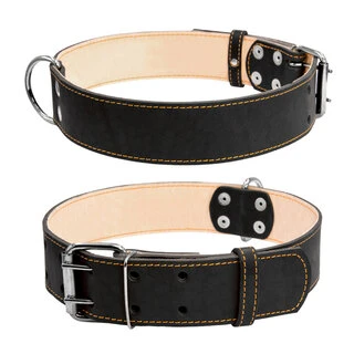 Ошейник &quot;CoLLaR&quot; двойной (ширина 45мм, длина 56-68см), черный