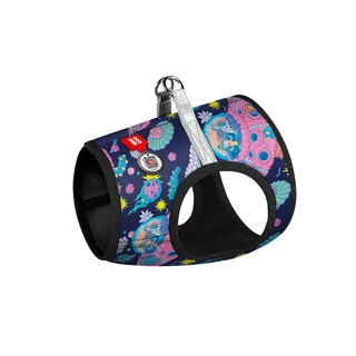 М'яка шлея для собак WAUDOG Clothes з QR-паспортом, малюнок "Рік і Морті 1", S1 B 40-45 см, C 29-31 см