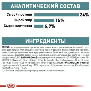 Сухой корм Royal Canin HAIRBALL CARE для взрослых кошек, профилактика образования волосяных комочков 2 кг