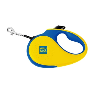 Поводок-рулетка для собак WAUDOG R-leash, малюнок "Colors of freedom", L, до 50 кг, 5 м, світловідбиваюча стрічка