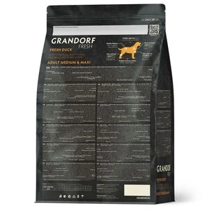 Сухой корм для взрослых собак средних и крупных Grandorf FRESH DUCK &amp;amp; SWEET POTATO ADULT DOG MEDIUM &amp;amp; MAXI с уткой 3 кг